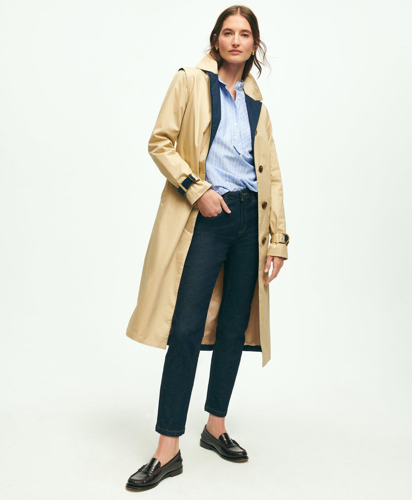 Water-Repellent Cotton Trench Coat - Brooks Brothers Canada