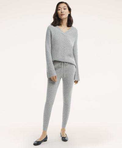 Merino Wool Cashmere V-Neck Relaxed Sweater - Brooks Brothers Canada