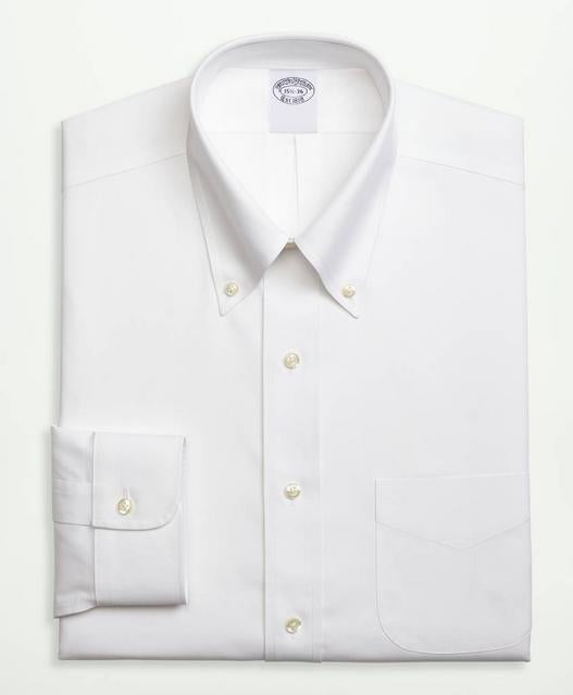 Regent Regular-Fit Stretch Supima Cotton Non-Iron Pinpoint Oxford Button-Down Collar Dress Shirt - Brooks Brothers Canada